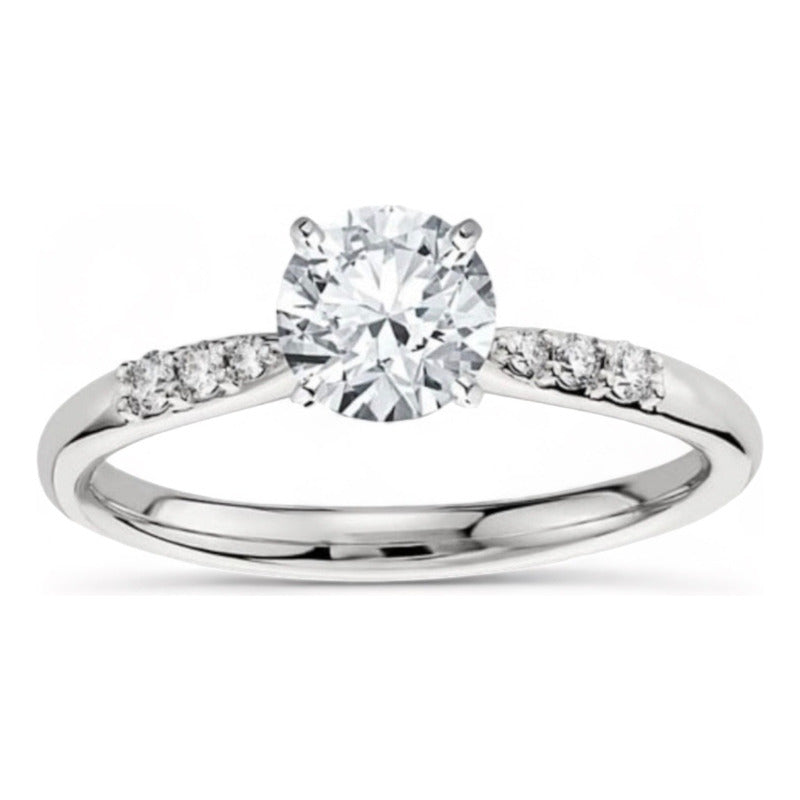 Anillo De Compromiso Plata 925 Vermij Taylor Moissanita