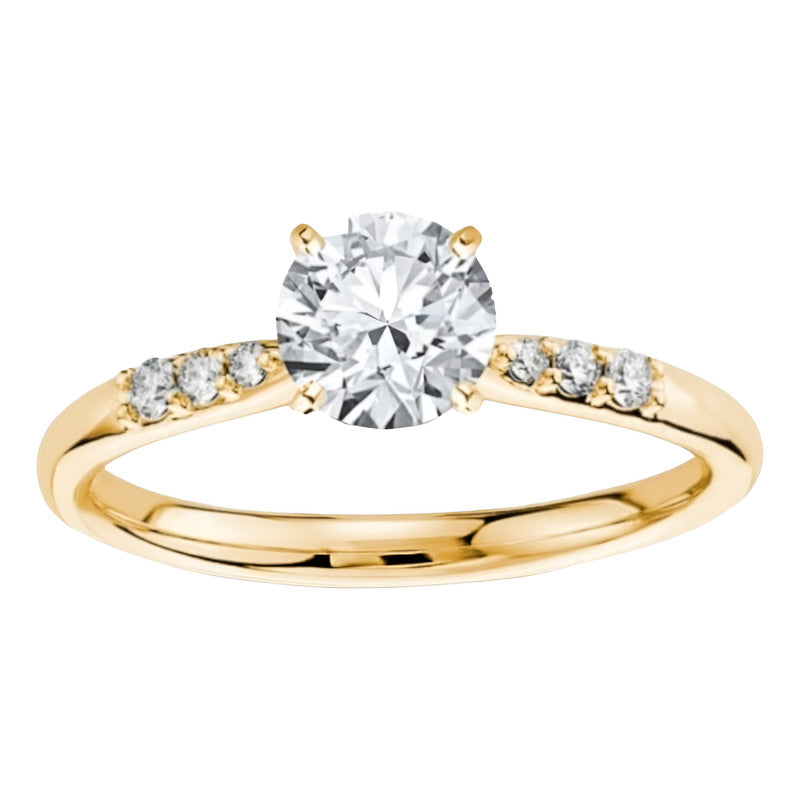 Anillo De Compromiso Oro 10k Con Moissanita 0.65ct Taylor