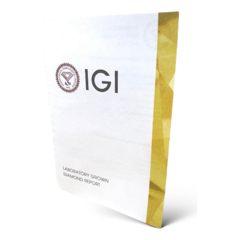 Anillos Compromiso Oro 18k Diamantes Creados Certificado Igi