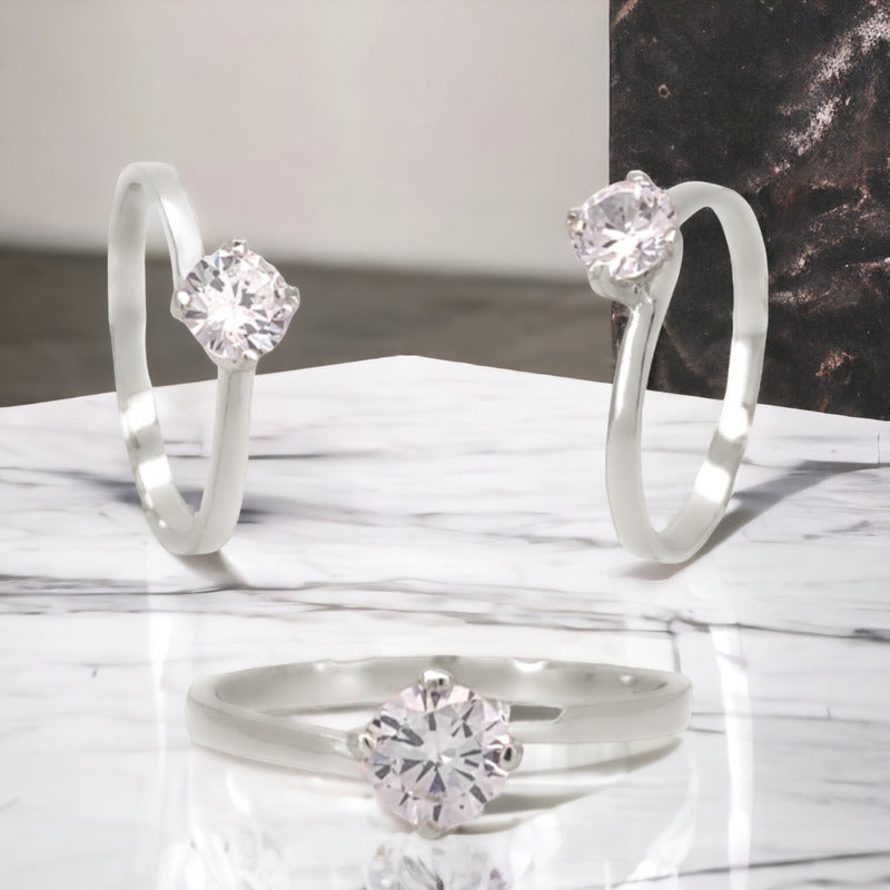 Anillos De Promesa Plata Y Oro 925 Twist.