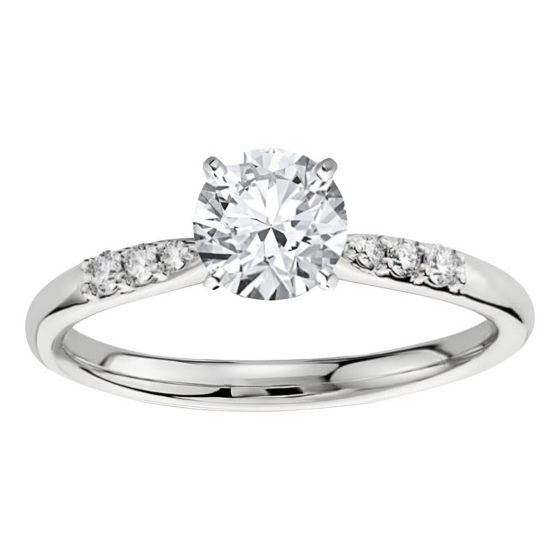 Anillo De Compromiso Oro 10k Con Moissanita 0.65ct Taylor