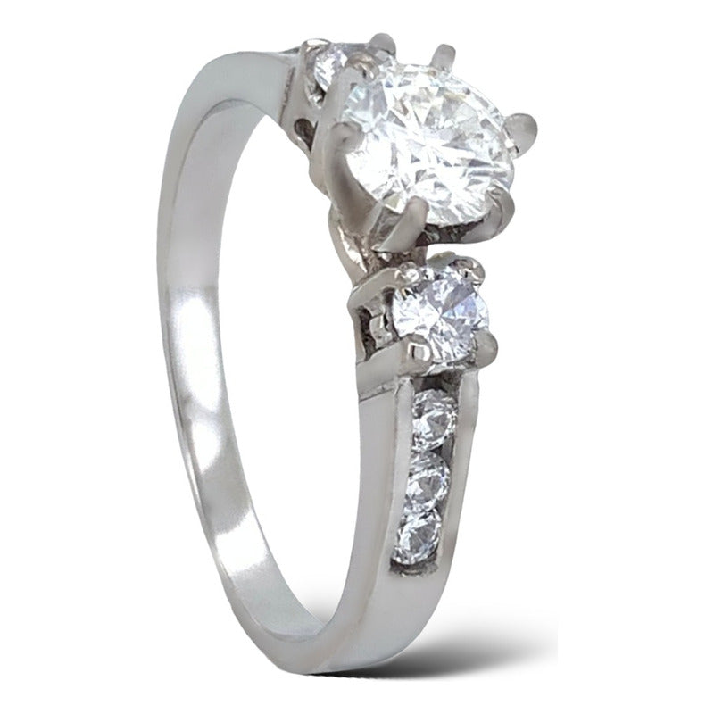 Anillo De Compromiso Oro 18k Moissanita Certificado Dama Prs