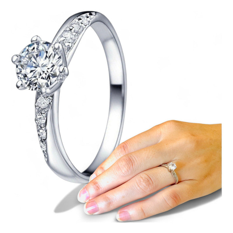 Anillos De Promesa Plata Y Baño Oro 14k Incluye Reglo