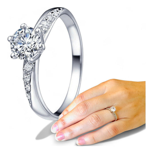 Anillos De Promesa Plata Y Baño Oro 14k Incluye Reglo