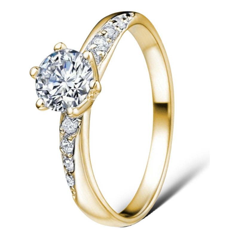 Anillo Compromiso Oro 10k Cz Premium Envío Gratis
