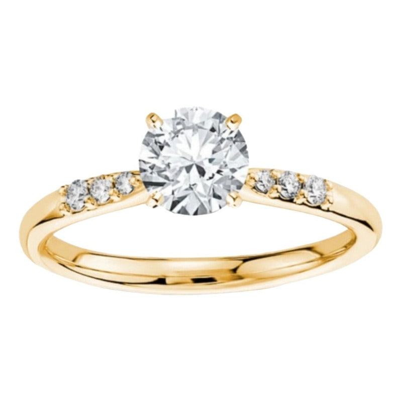 Anillo De Compromiso Oro 10k Con Moissanita 1.00ct Taylor