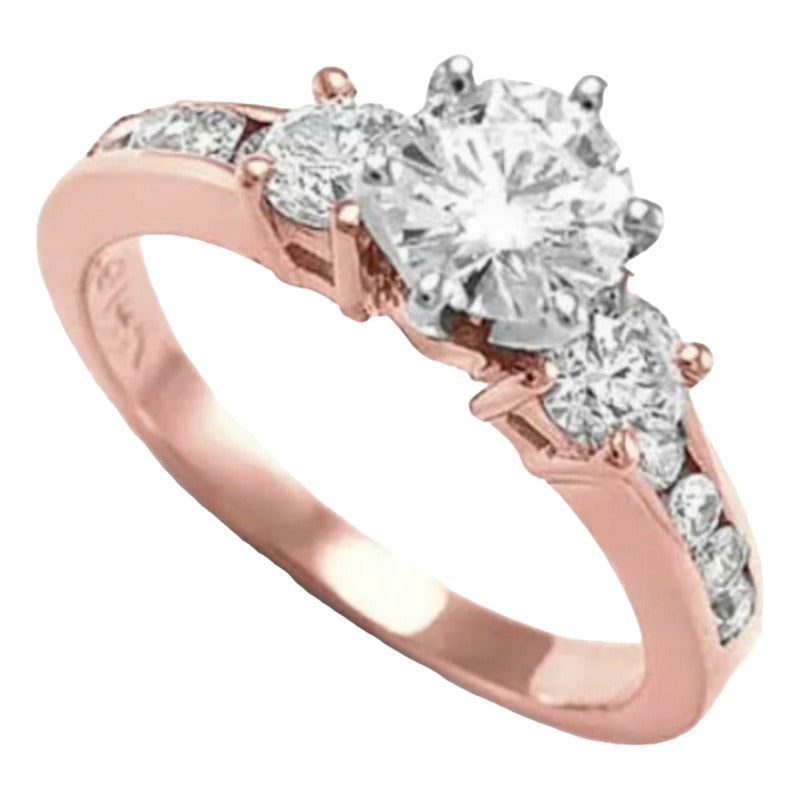Anillos Compromiso Oro 18k Diamantes Creados Certificado Igi