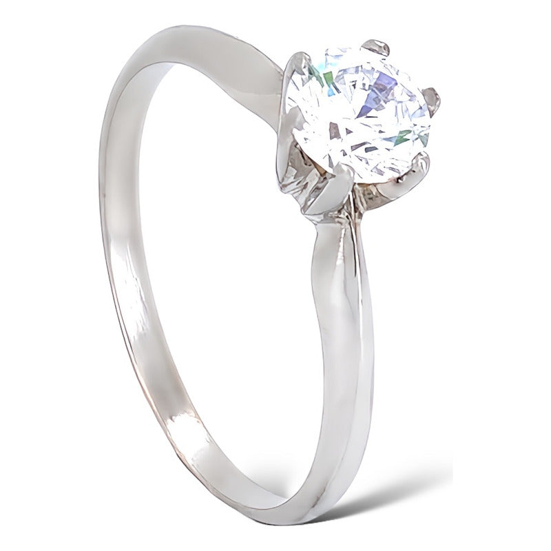 Anillo Compromiso Oro 18k Diamante Creado Certificado Igi Vr