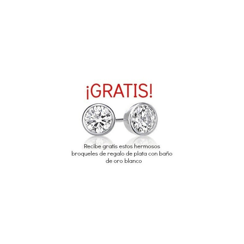 Anillo Compromiso Plata Baño Oro Con Zafiro. Fenix