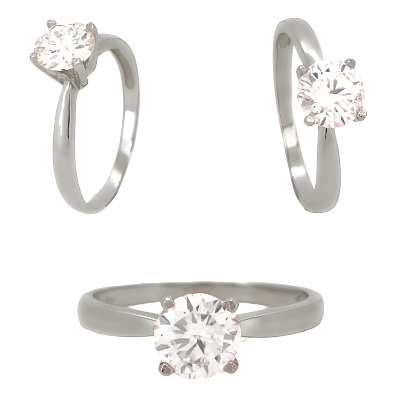 Anillo De Compromiso Oro 14k Con Moissanita 1.00ct Joy