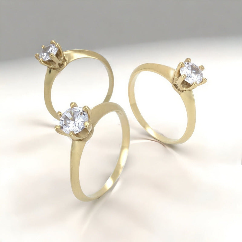 Anillo De Compromiso Oro 10k Modelo Kriss
