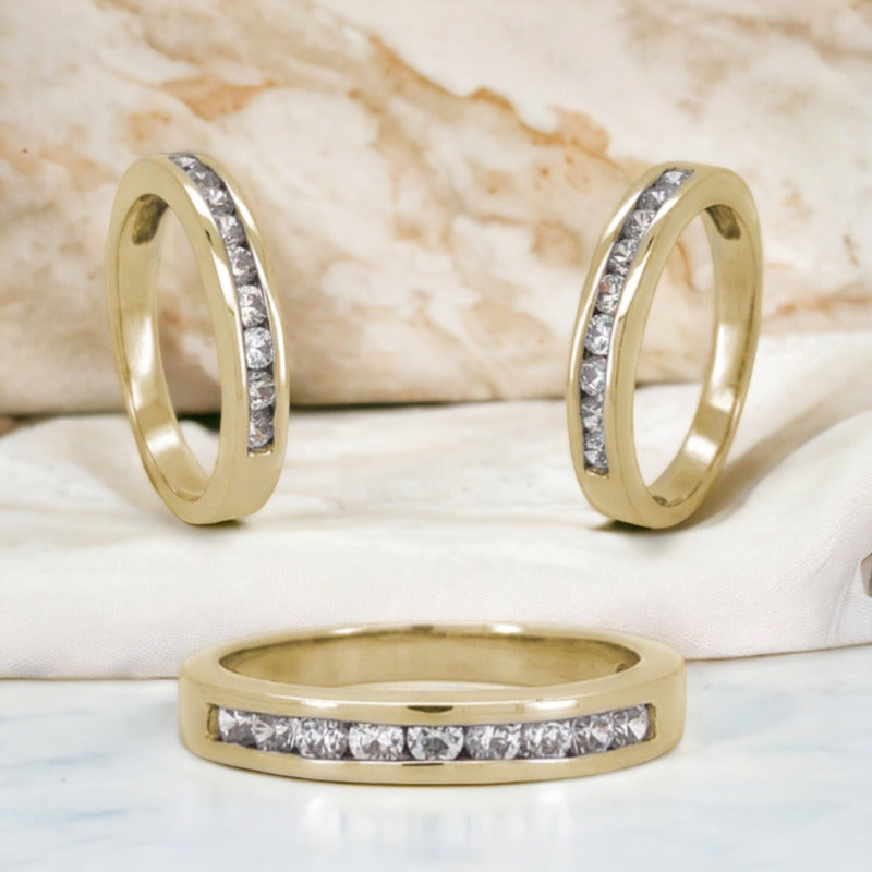 Churumbela Oro 10 K Con Zirconias Corte Brillante