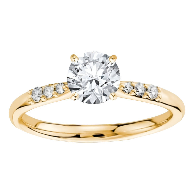 Anillo De Compromiso Oro 14k Con Moissanita 0.65ct Taylor