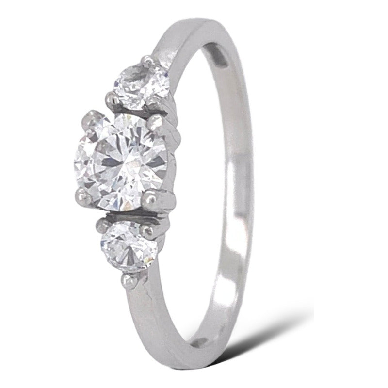 Anillo Compromiso Oro Amarillo 18k Brillante Ruso Jazz