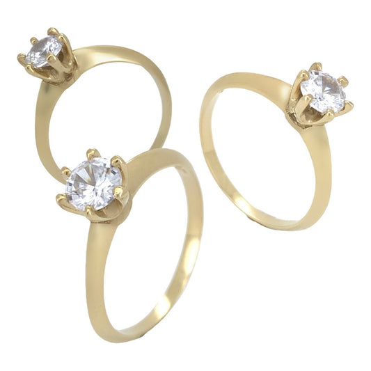 Anillo De Compromiso Oro 10k Modelo Kriss