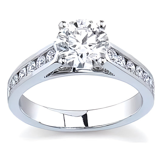 Anillo Compromiso Oro 18k Diamante Creado Certificado Igi Jn