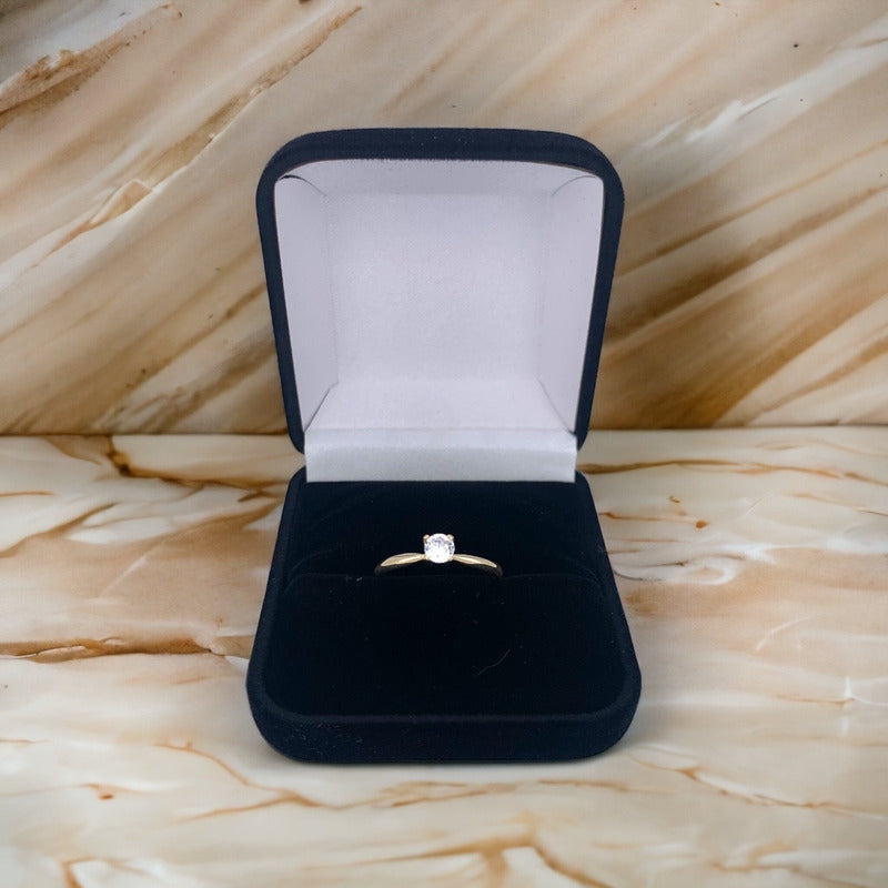 Anillo De Compromiso Oro 18k Con Moissanita 0.25ct