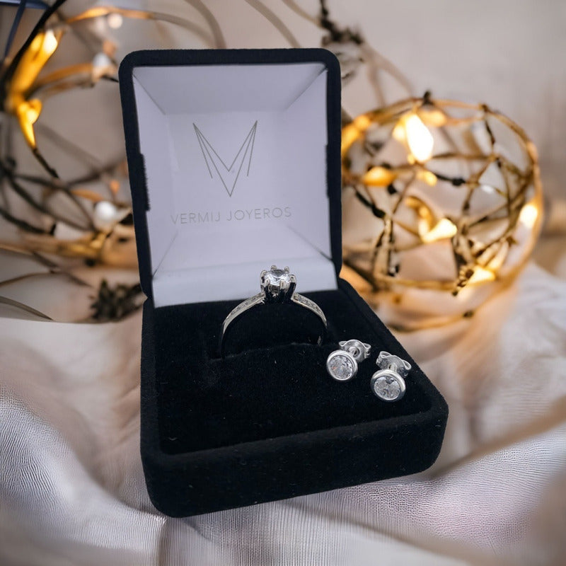 Anillo Compromiso Oro 10k Cz Premium Envío Gratis