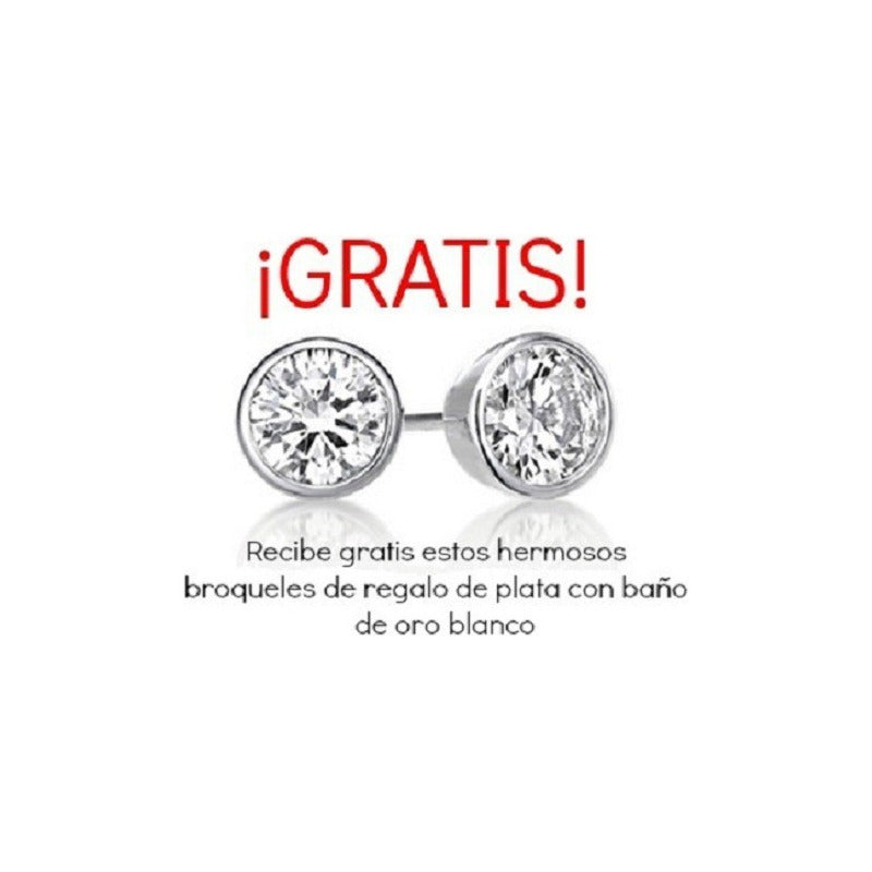 Anillo De Compromiso Oro Solido 10k Con Brillante Cz
