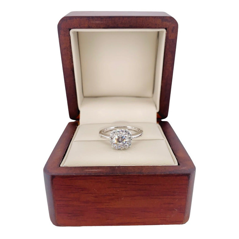 Anillo Compromiso 18kt Diamante Natural 0.92ct Certificado