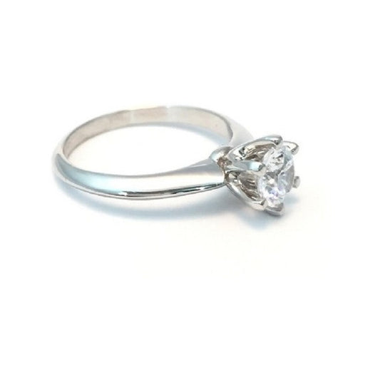 Anillo De Compromiso Oro 14k Brillante Ruso Y Envío Gratis