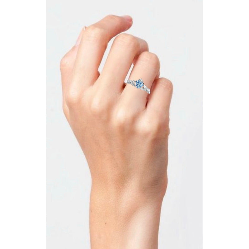 Anillo Claddagh Irlandes Plata Y Oro Envío Gratis
