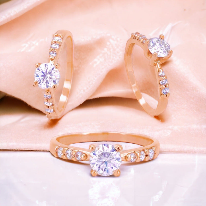 Anillo De Compromiso Oro 10k Con Moissanita 1.00ct Taylor