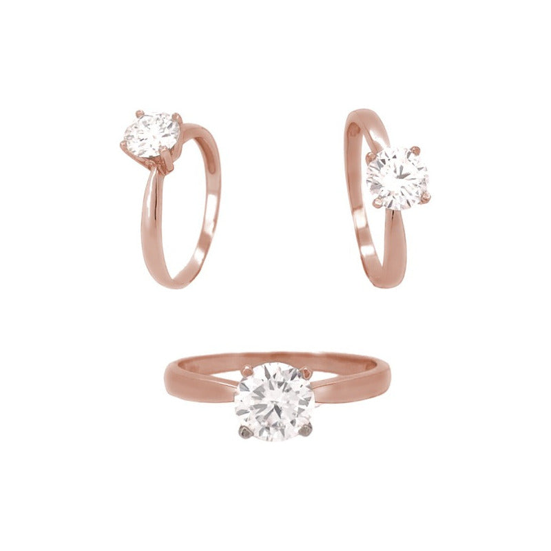 Anillo De Compromiso Oro 14k Con Moissanita 1.00ct Joy