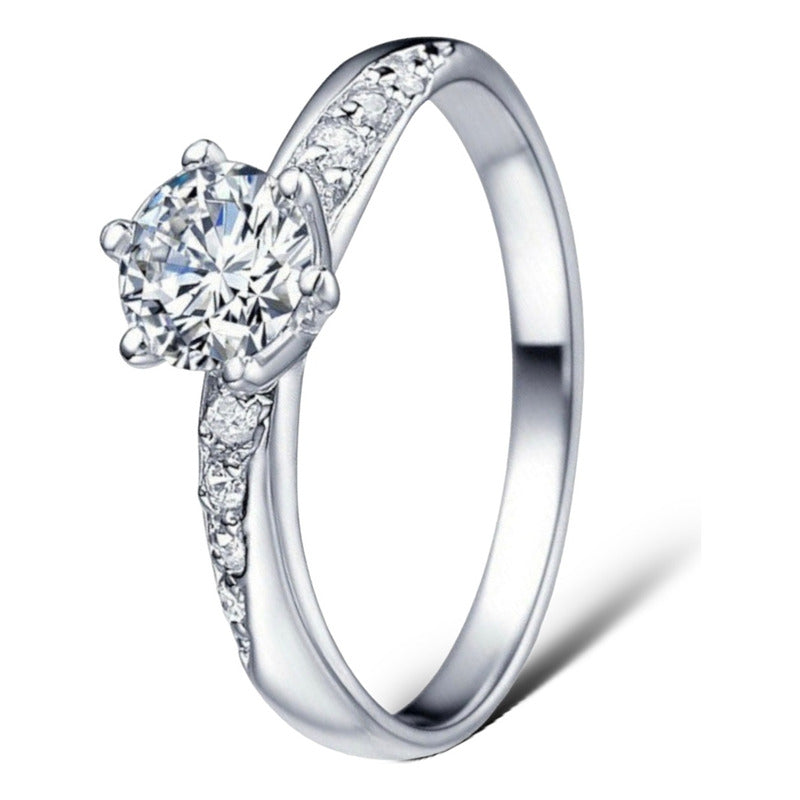 Anillo Compromiso Oro 10k Cz Premium Envío Gratis