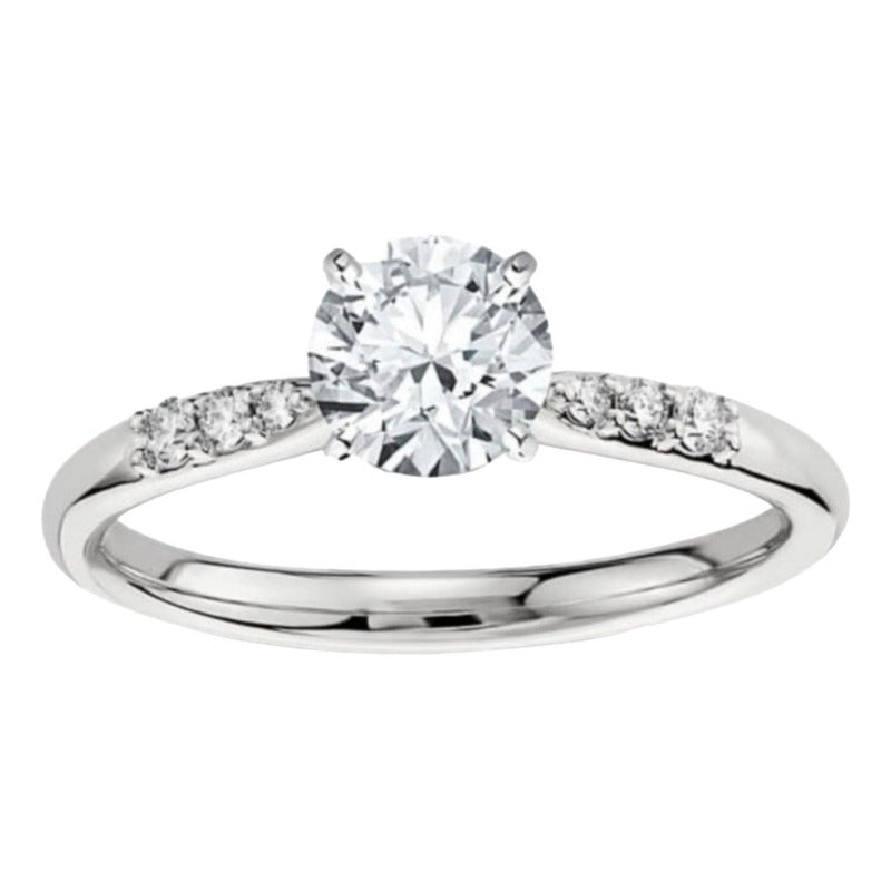 Anillo De Compromiso Oro 18k Con Moissanita 0.50ct Taylor