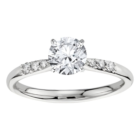Anillo Compromiso Oro 18k Diamante Creado Certificado Igi Ty