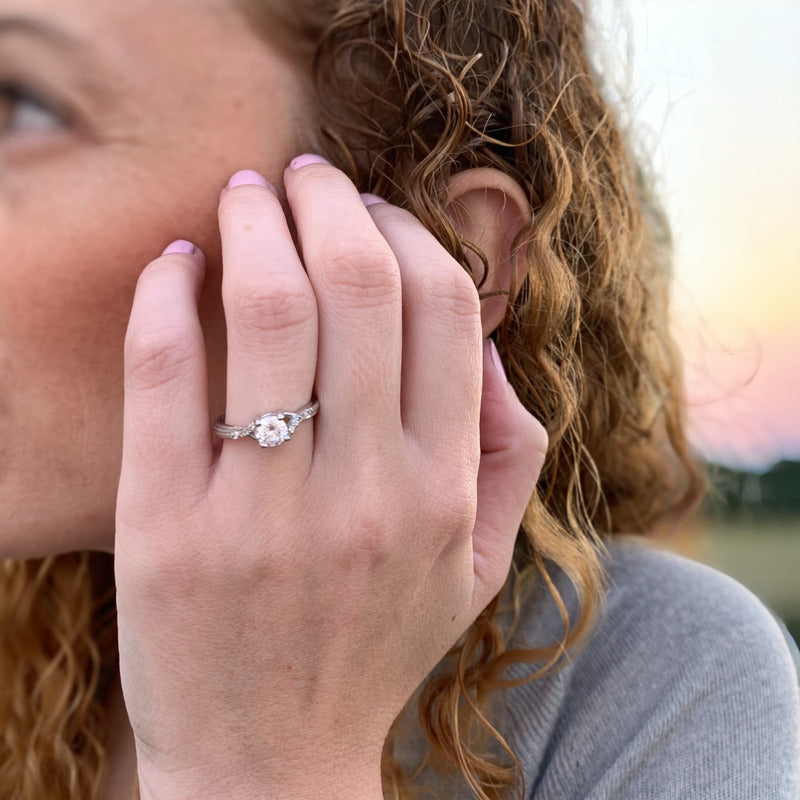Anillos Compromiso Plata Y Baño Platino Envío Gratis!!