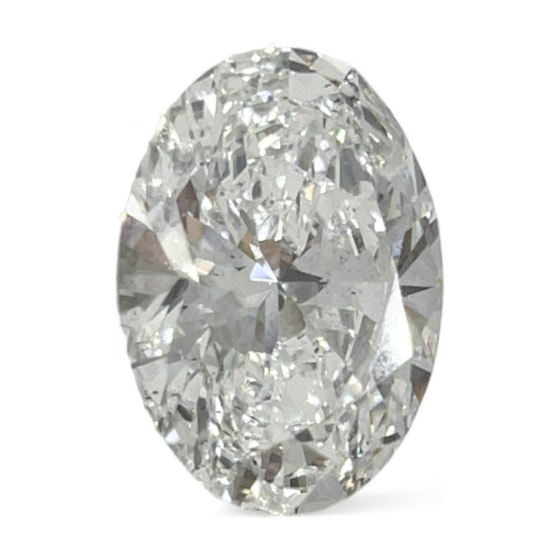 Anillo Compromiso Oro 14k Diamante Oval Creado Certifica Igi
