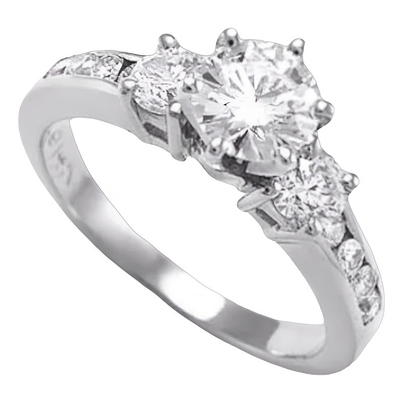 Anillos Compromiso Oro 18k Diamantes Creados Certificado Igi