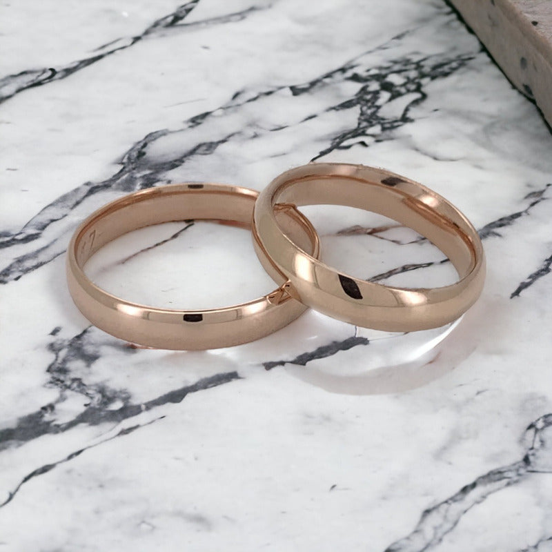 Anillos Matrimonio Oro 14k Para Hombre Y Mujer