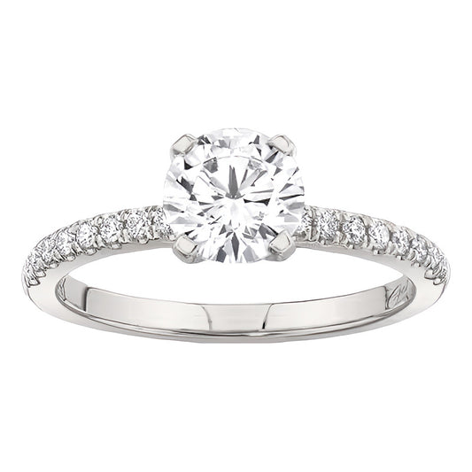 Anillos Compromiso Oro 18k Diamantes Creados Certificado Igi