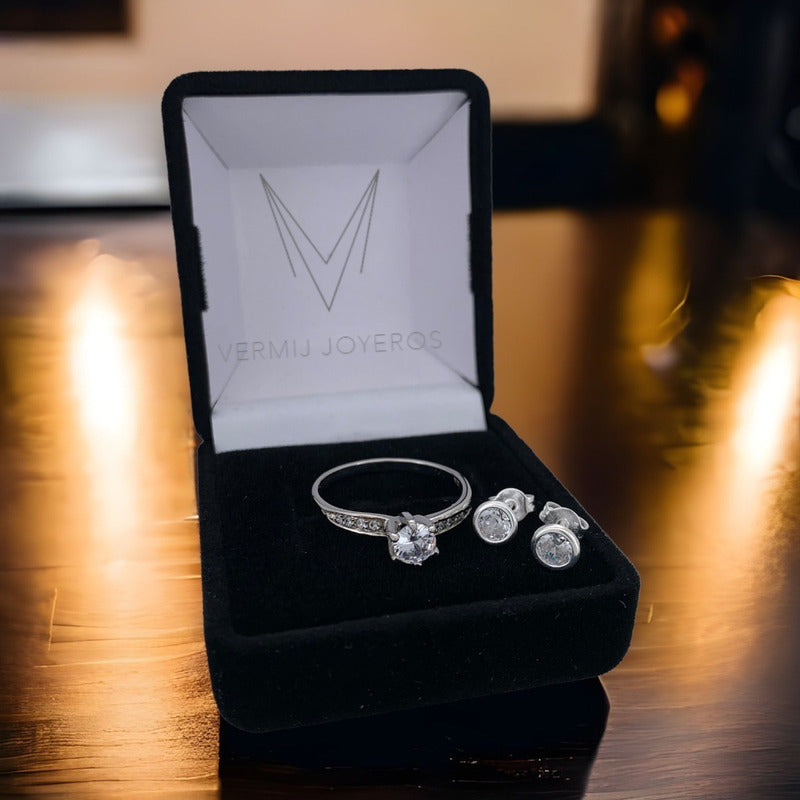 Anillo Compromiso Oro 10k Cz Premium Envío Gratis