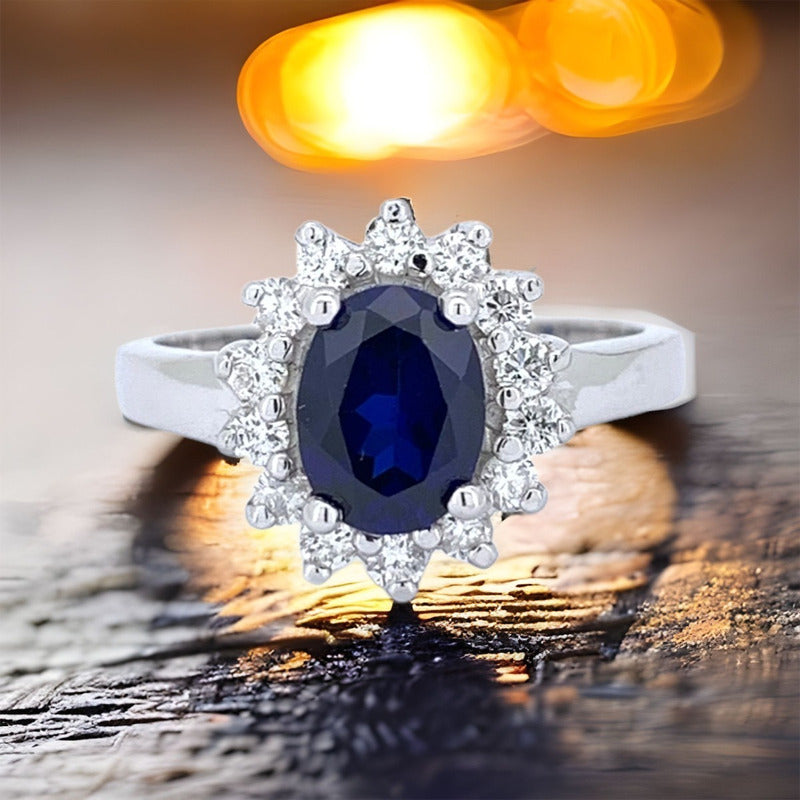 Anillo Compromiso Plata Princesa Kate Middleton Lady Di