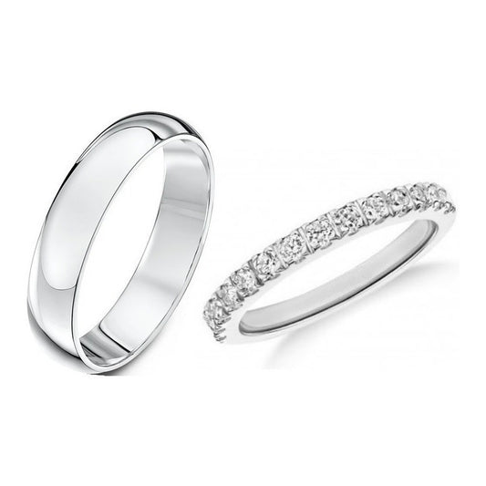Juego Oro 14k Churumbela Con Moissanitas Y Argolla 4mm