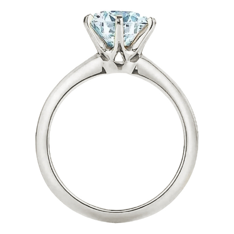 Anillo Compromiso Oro 18k Diamante Creado Certificado Igi Vr