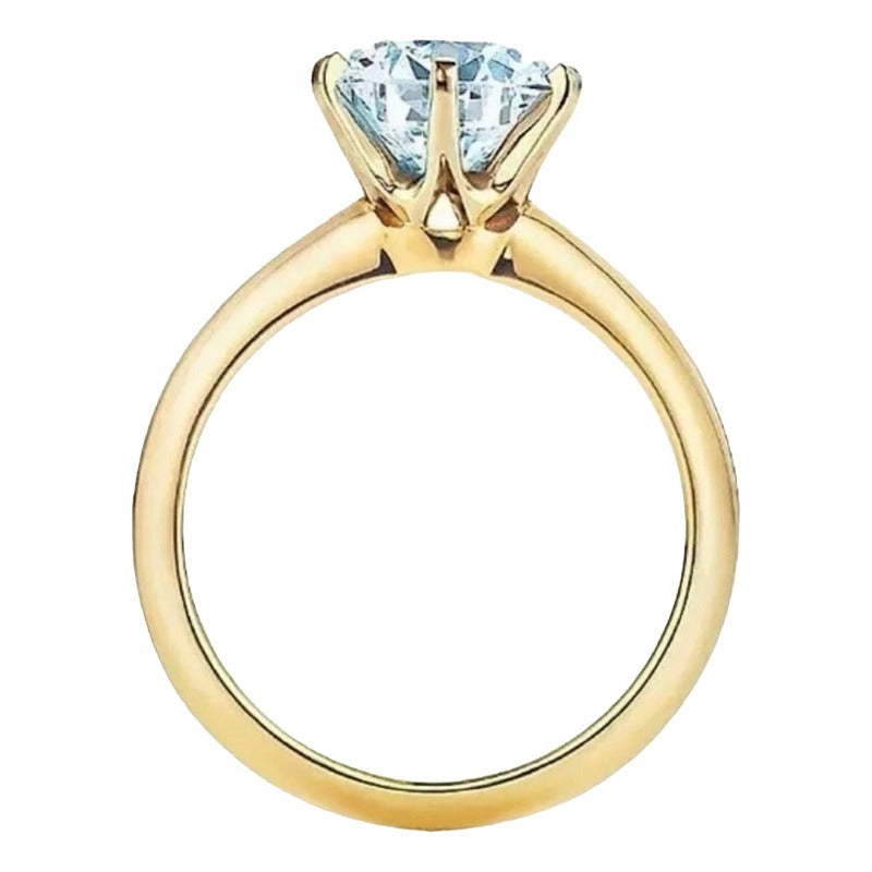 Anillo Compromiso Oro 10k Con Moissanita 0.80ct Mod Steph